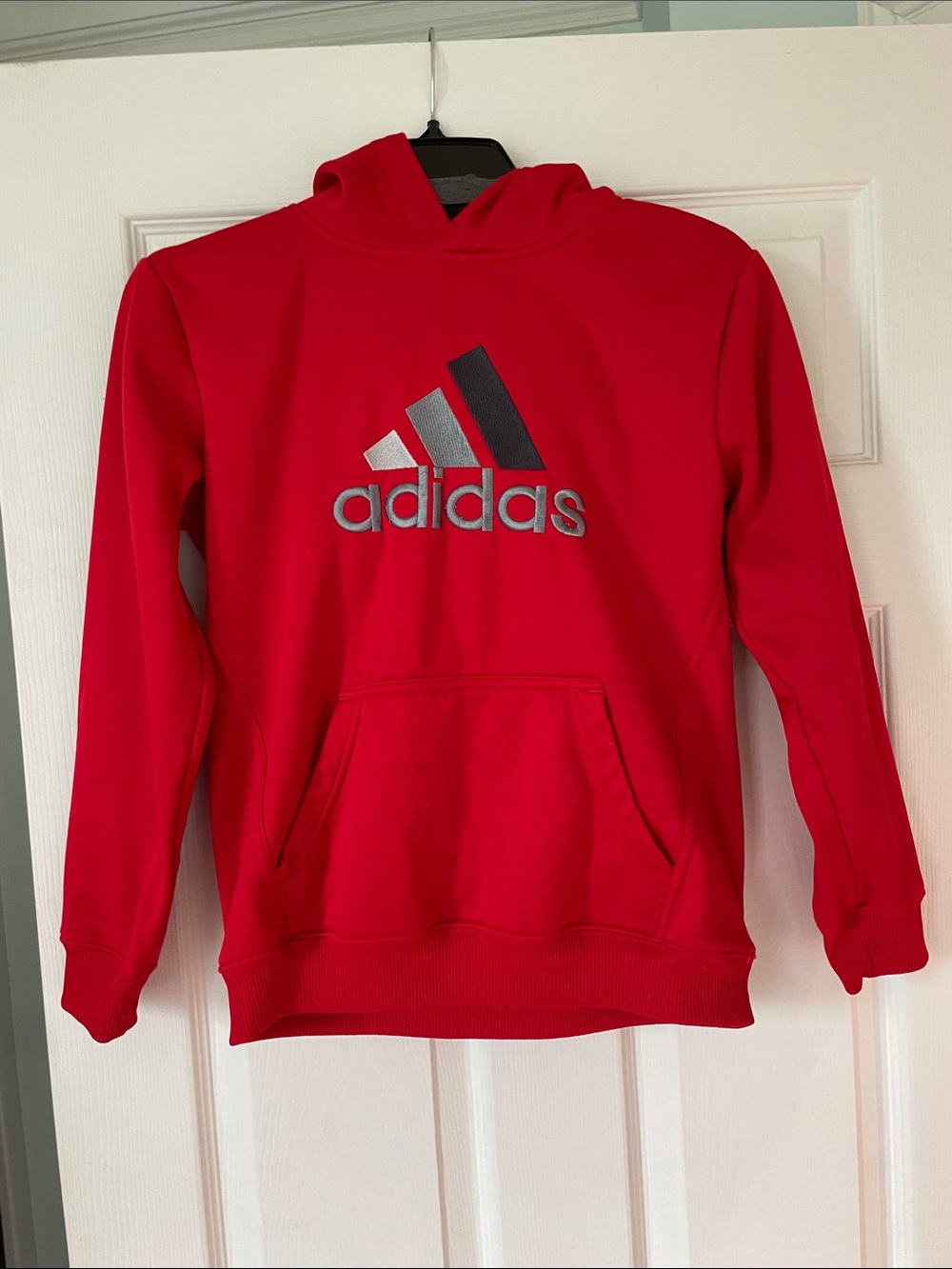 Boys Adidas Red Hoodie M(10-12)